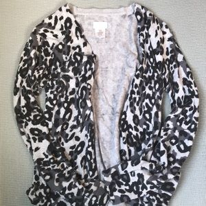 Black cheetah print cardigan❣️